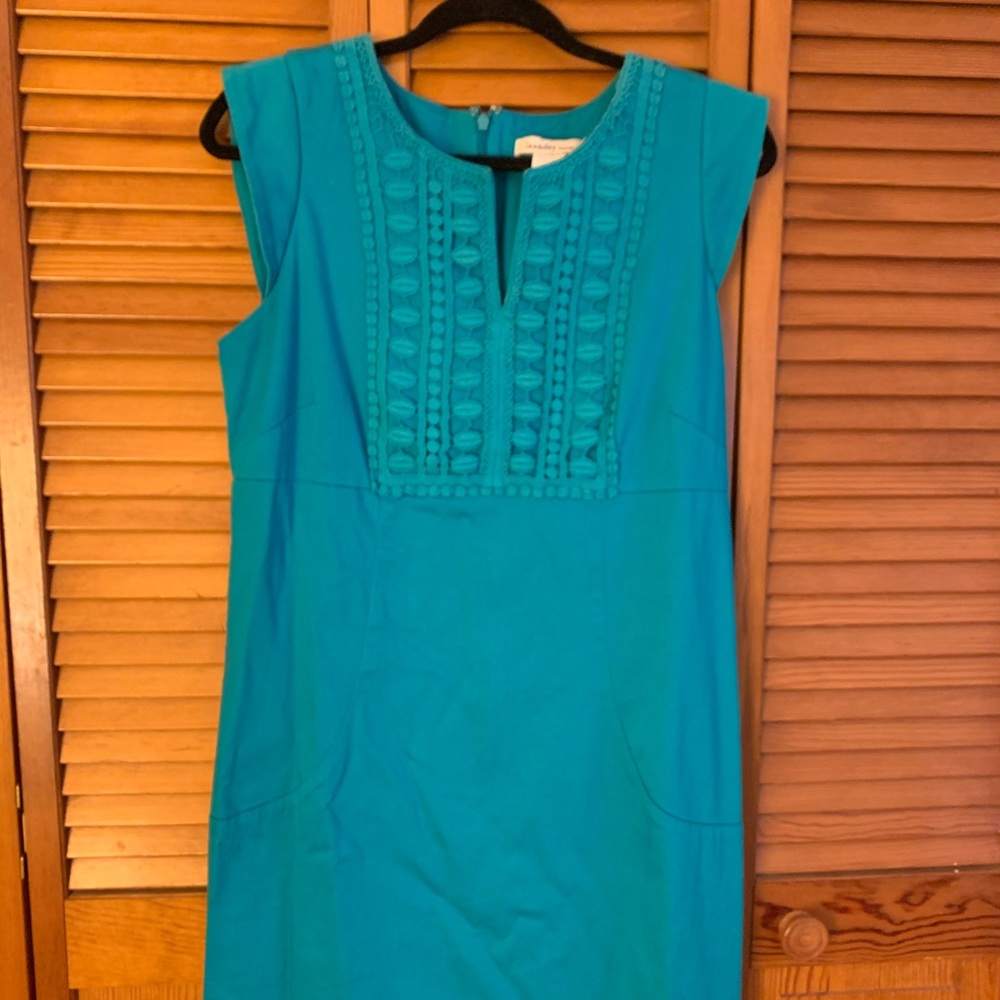 Laundry, teal/blue green dress